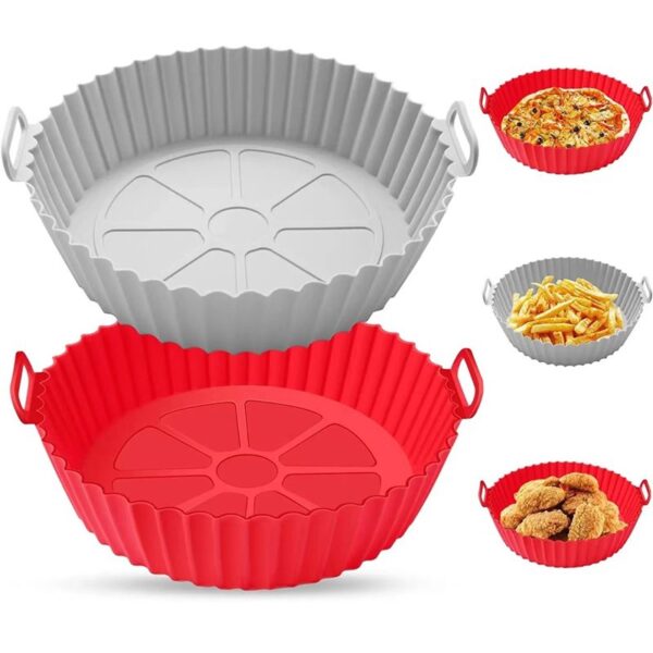 Forma Para Air Fryer De Silicone (CORES SORTIDAS) - Imagem 2
