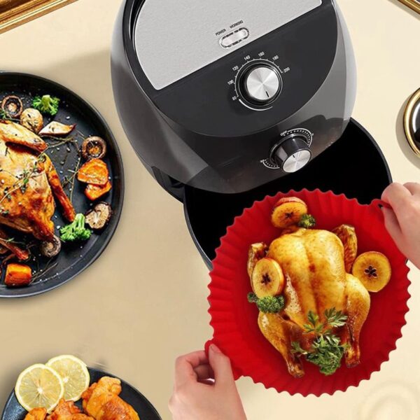 Forma Para Air Fryer De Silicone (CORES SORTIDAS) - Imagem 3