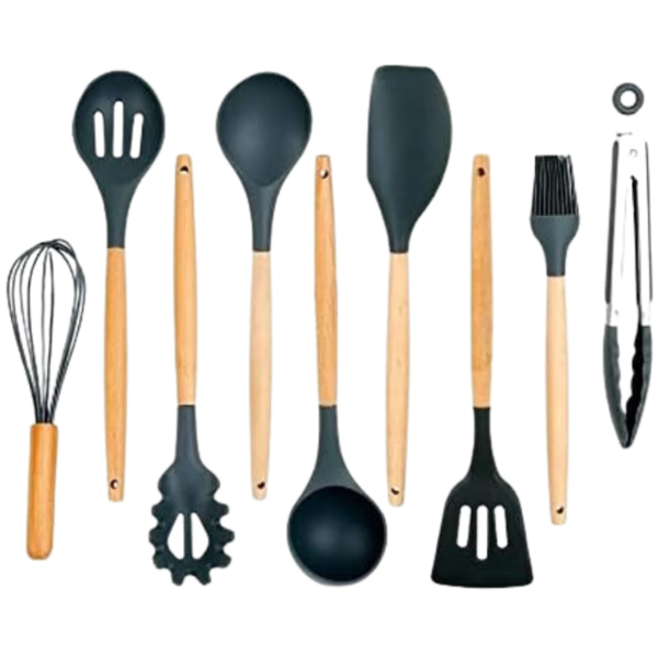 Utensílios De Cozinha Silicone 12 Pcs - Imagem 2